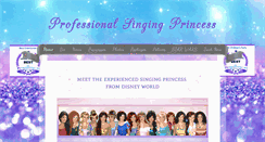 Desktop Screenshot of professionalsingingprincess.com